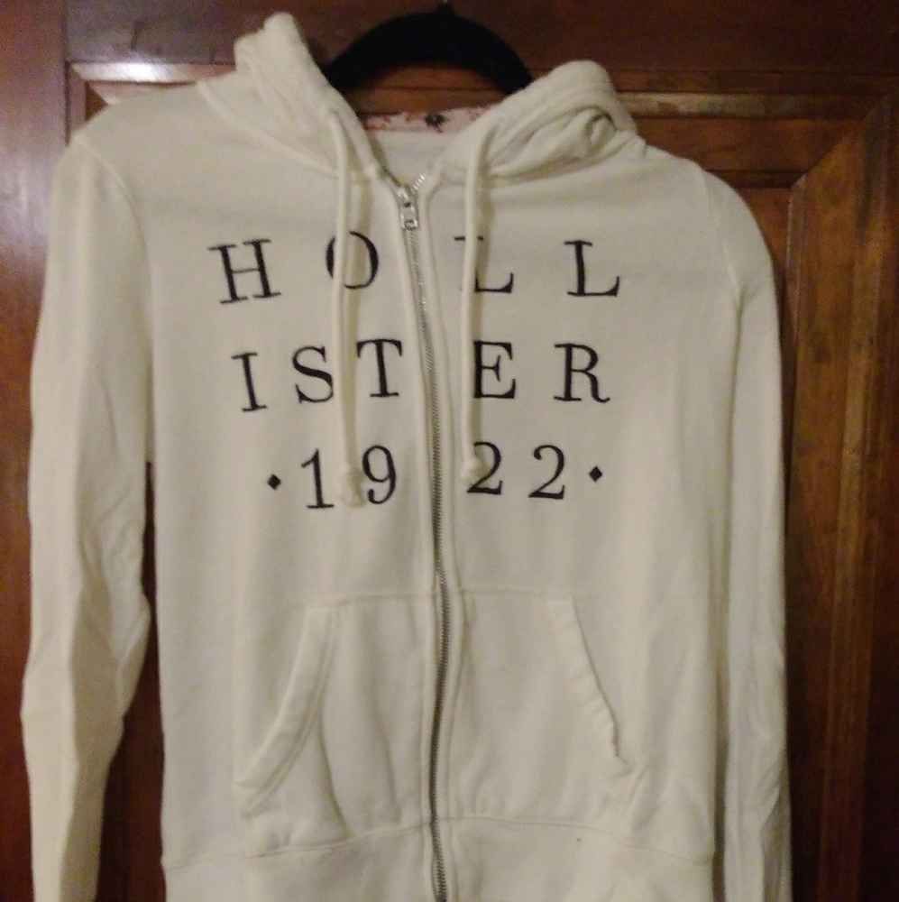 Girl's Hollister Hooded, Zip Sweatshirt/ Hoodie